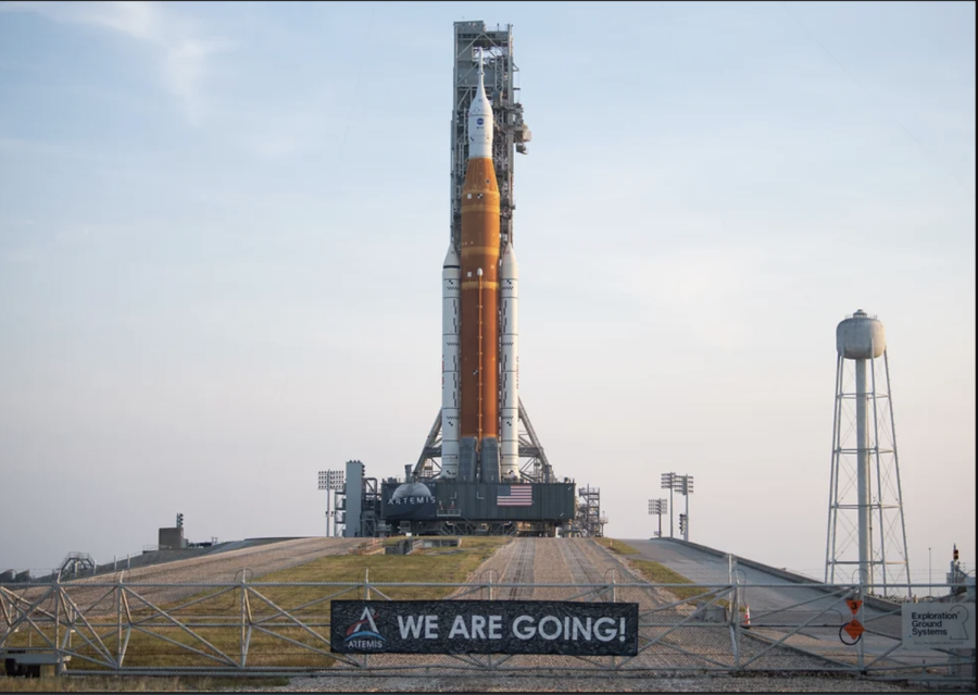 Wednesday, Aug. 17, 2022, on the launch pad at NASA’s Kennedy Space Center in Florida.