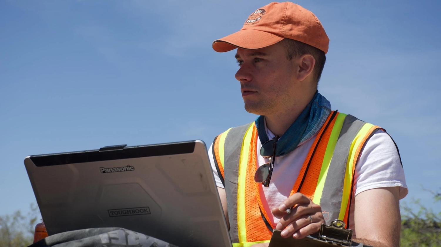 In his element, exploring seismic features with Jacob Richardson