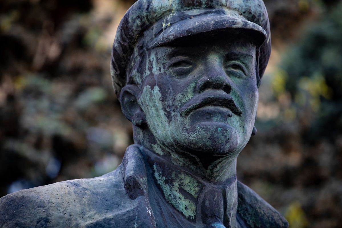 A statue of Lenin stands in Comrat, Gagauzia, a pro-Russian autonomous region.

