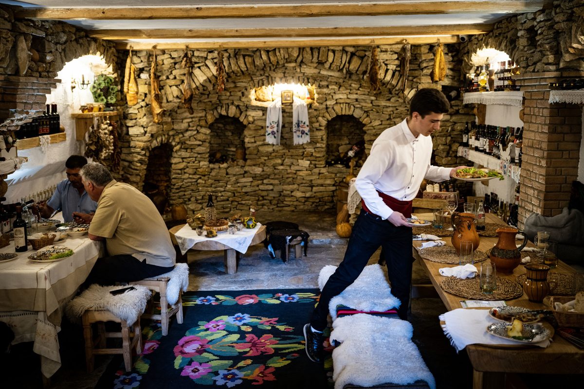The wine and hospitality sector in Moldova is gaining in quality. Photo of Gagauz Sofrasi restaurant by Jez Coulson.