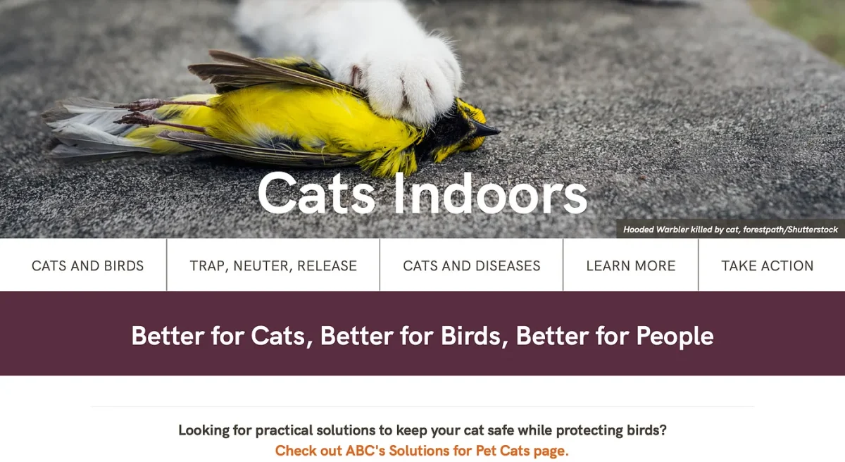 The+American+Bird+Conservancy%E2%80%99s+page+for+cats+indoors+as+of+November%2C+28%2C+2023.